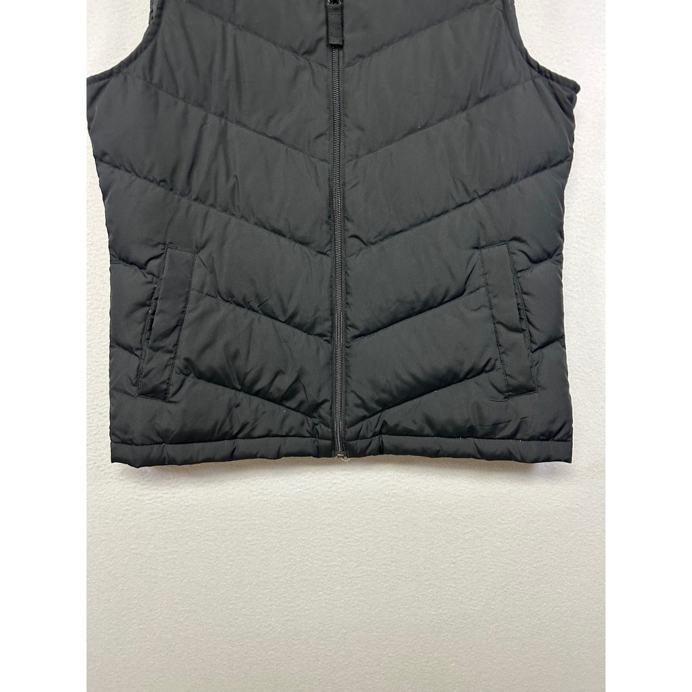 Outdoor Gorpcore Lands' End Womens Small Black Down Insulated Puffer Vest Zip Up - Picture 9 of 10